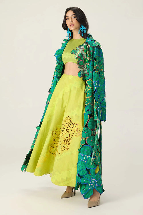 Lime Green Briar Trench