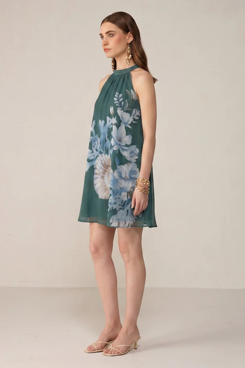 Green Belli Mini Dress