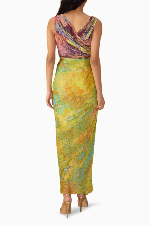 Floroscent Yellow Daisy Anya Dress