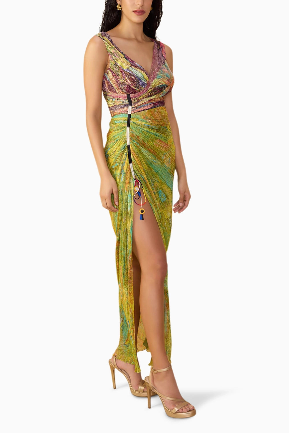Floroscent Yellow Daisy Anya Dress