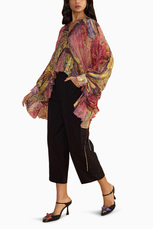 Solid Black Loly Trouser
