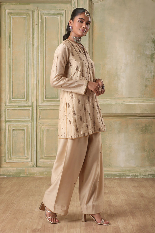 Zar-Rang Ivory Buti Kurta Set