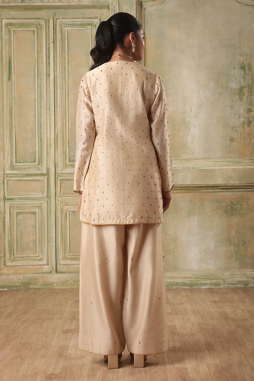 Zar-Rang Ivory Buti Kurta Set