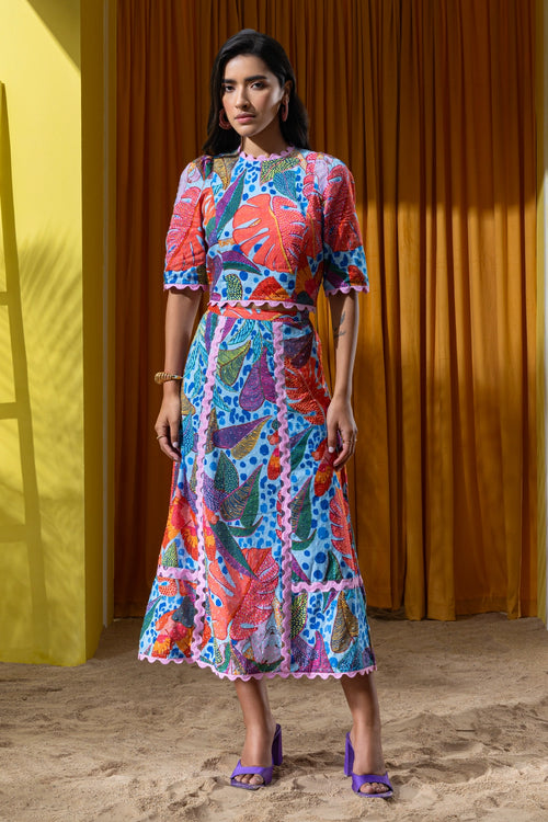 Multi Vibrant & Striking Skirt Set