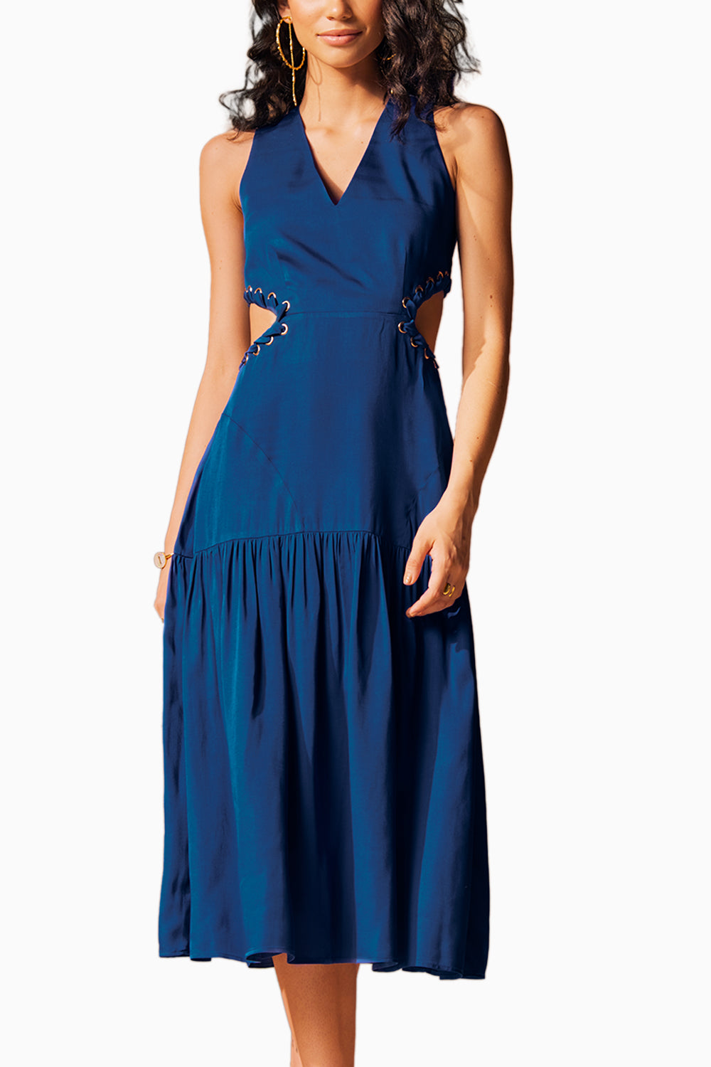 Isabelle Blue Midi Dress