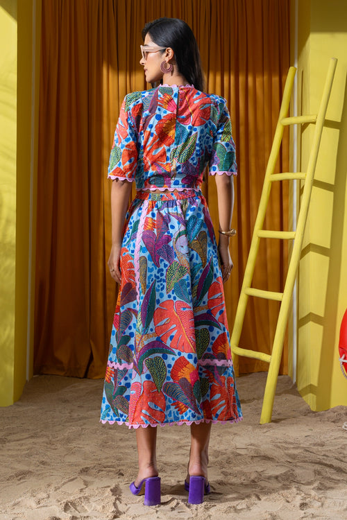 Multi Vibrant & Striking Skirt Set