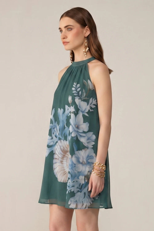 Green Belli Mini Dress