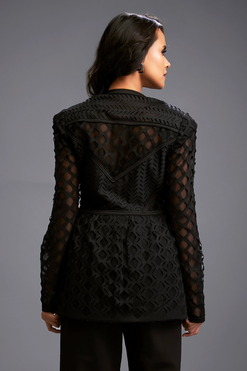 Black Semi-Sheer Jacket