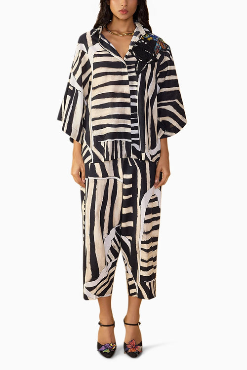 Black & White Stripe Blake Shirt