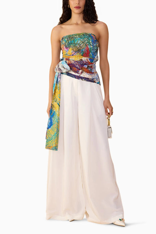 Solid White Saylor Palazzo