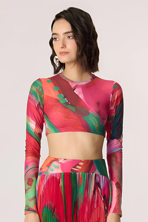 Pink Zavi Blouse