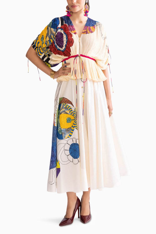 Monica Multi Blouse with Cora Skirt