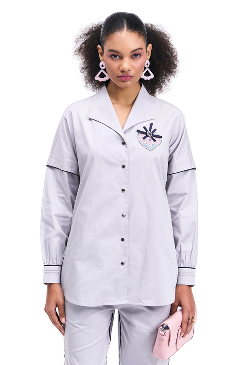 Nafs Cloud Grey Shirt