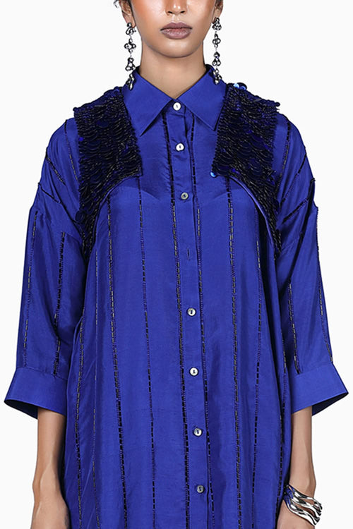 Mara Shirt with Sally Pants and X Overlay