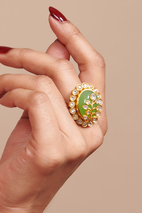 Loren Pale Green Hue Ring