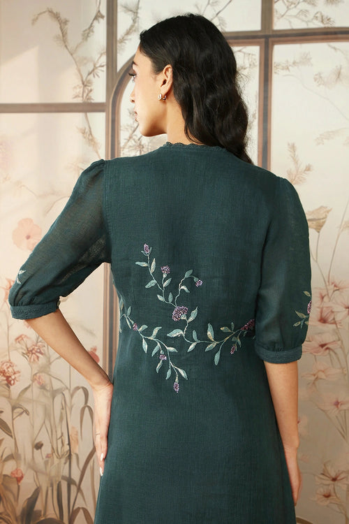 Forest Diamond Dahlia Dia Dress