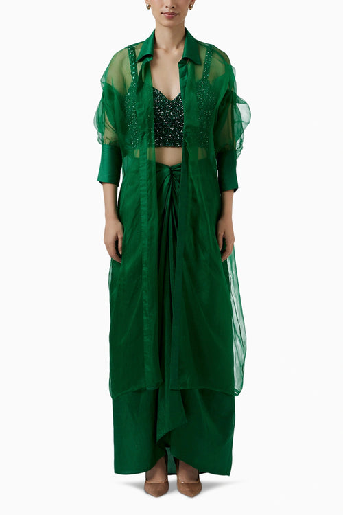 Organza Emerald Jacket
