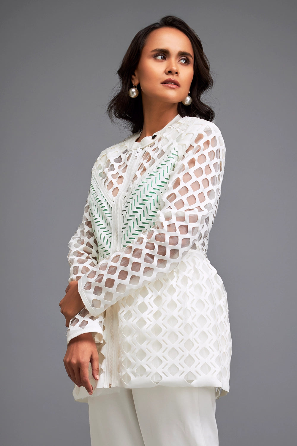 White Semi-Sheer Jacket
