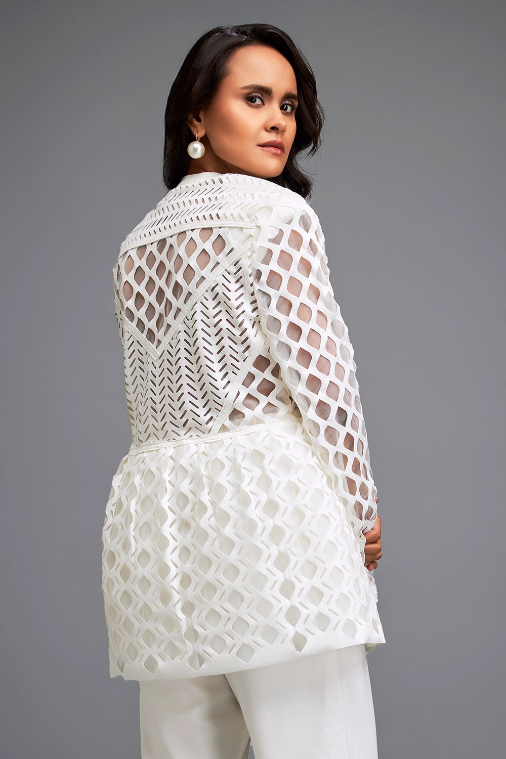 White Semi-Sheer Jacket
