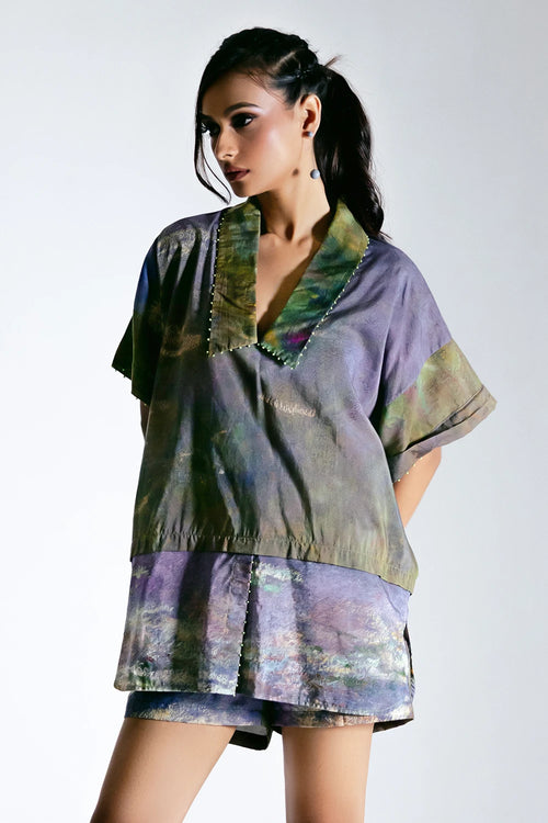 Monet Collar Top