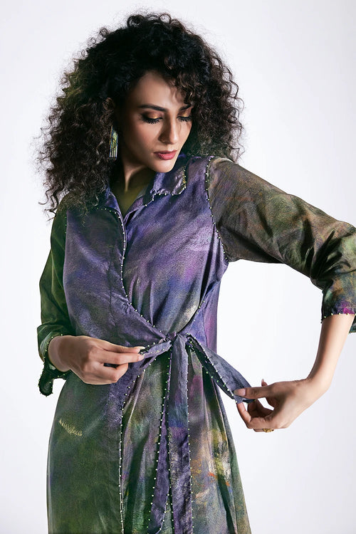 Monet Tie Detail Dress