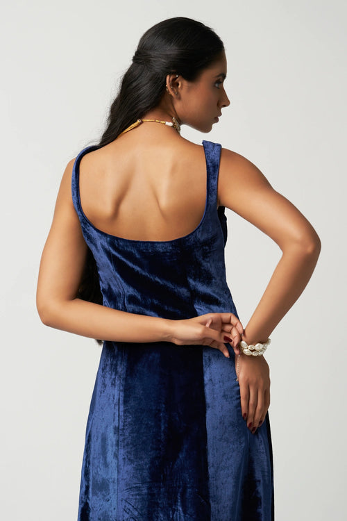 Madame Velvet Kurta Set with Art Deco Jacket