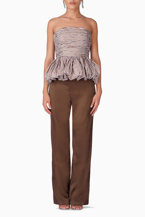 Brown Stripes Maris Top