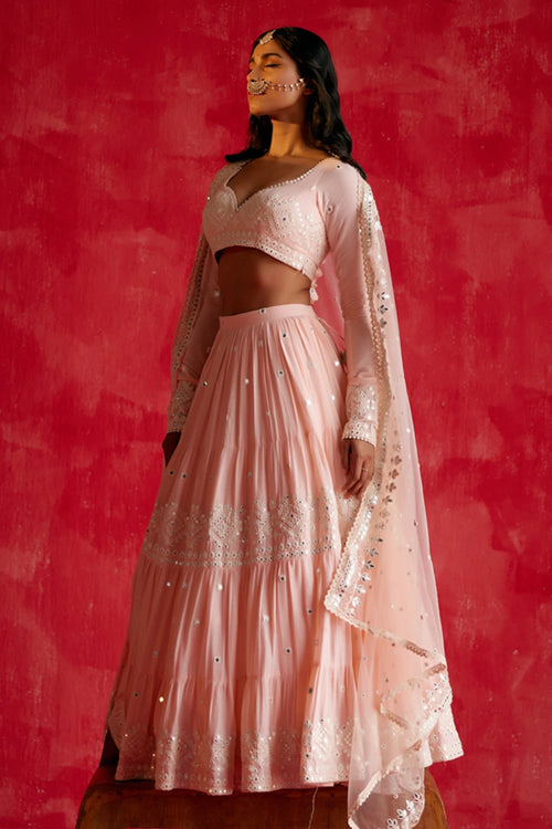 Blush Pink Diamond Lehenga