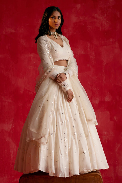 Off White BK Lehenga