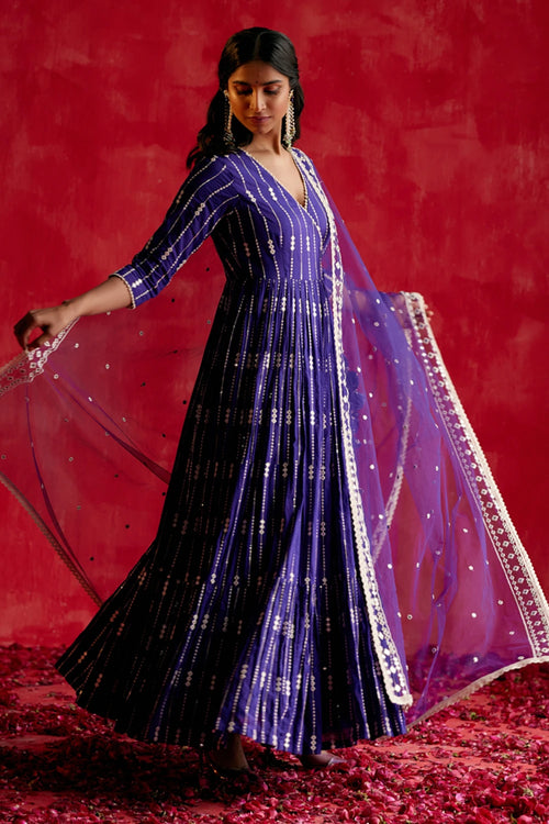 Purple Three Diamond Angrakha
