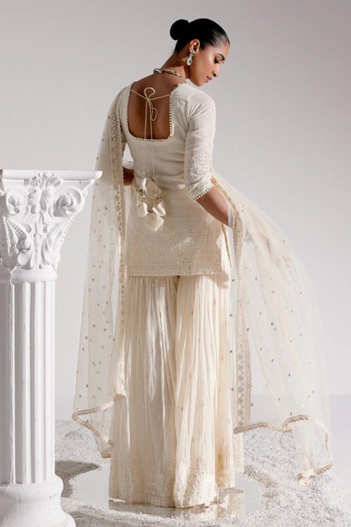 Off White Lotus Straight Sharara