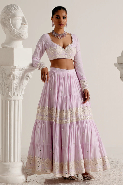 Lavender Diamond Lehenga