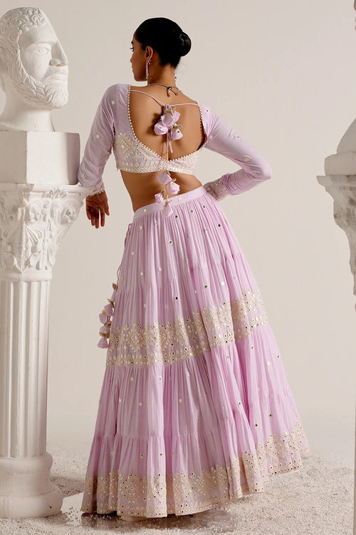 Lavender Diamond Lehenga