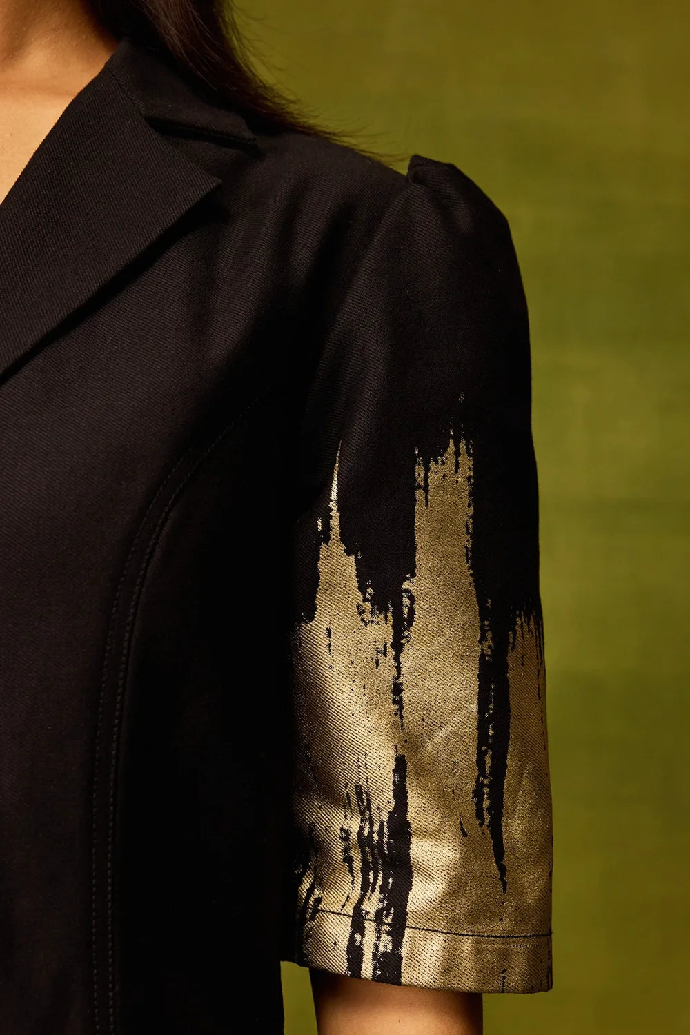 Twilight Gold Midi Dress