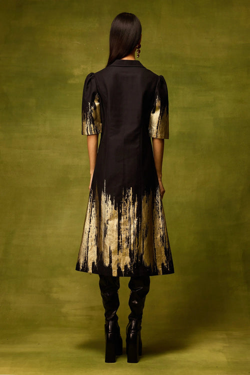 Twilight Gold Midi Dress