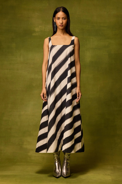 Vienna Stripe Midi Dress
