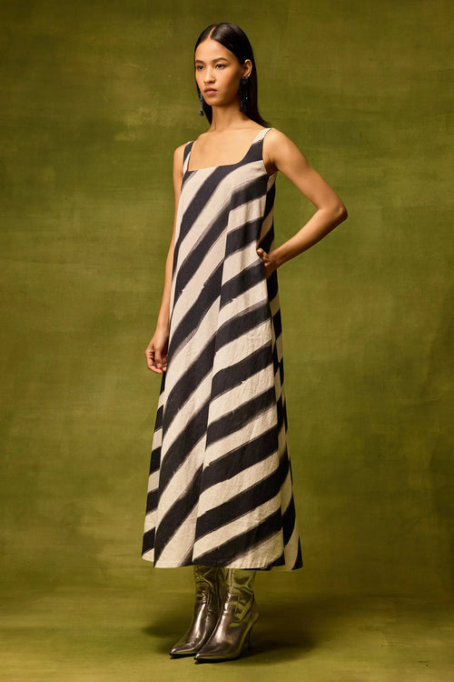 Vienna Stripe Midi Dress