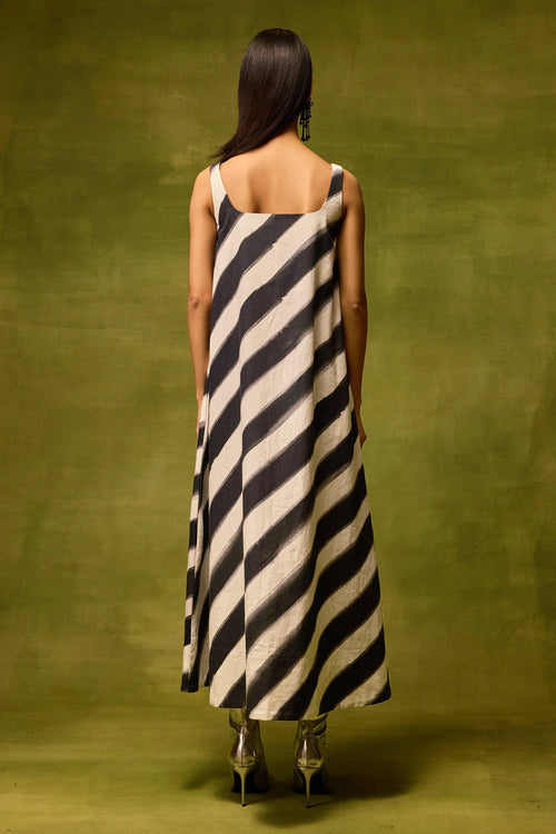 Vienna Stripe Midi Dress