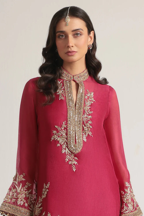 Zar Rang Pink Jaal Kurta Set