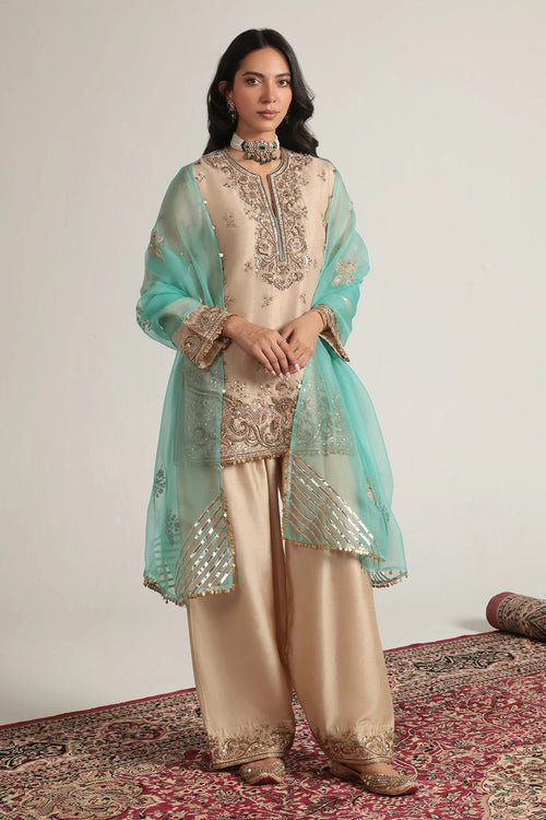 Zar Rang Short Farshi Kurta Set