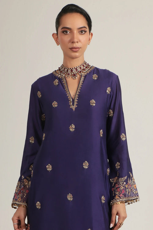 Zar Rang Purple Farshi Kurta Set