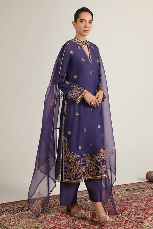 Zar Rang Purple Farshi Kurta Set