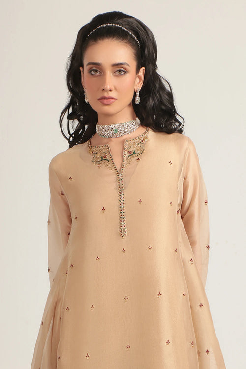 Zar Rang Ivory Short Pheran Kurta Set
