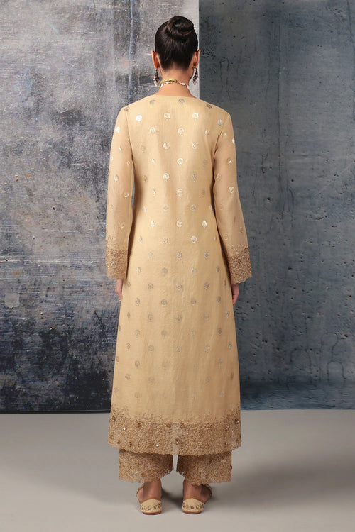 Mehrang Ivory Farshi Kurta Set