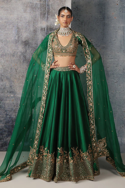 Zar Rang Green Zardosi Lehenga Set