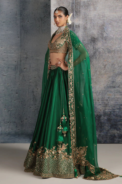 Zar Rang Green Zardosi Lehenga Set