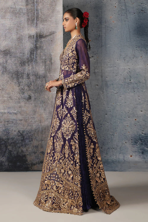 Zar Rang Purple Jacket Lehenga Set