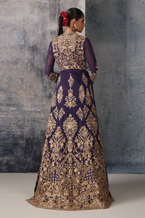 Zar Rang Purple Jacket Lehenga Set