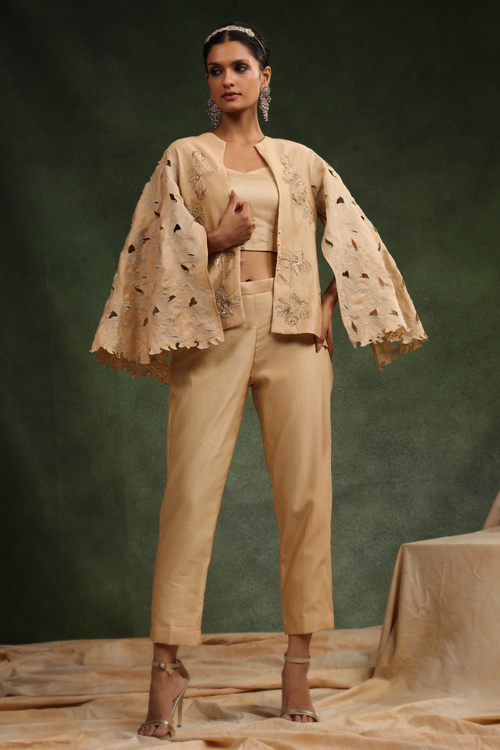 Bond Girl Beige Coord Set