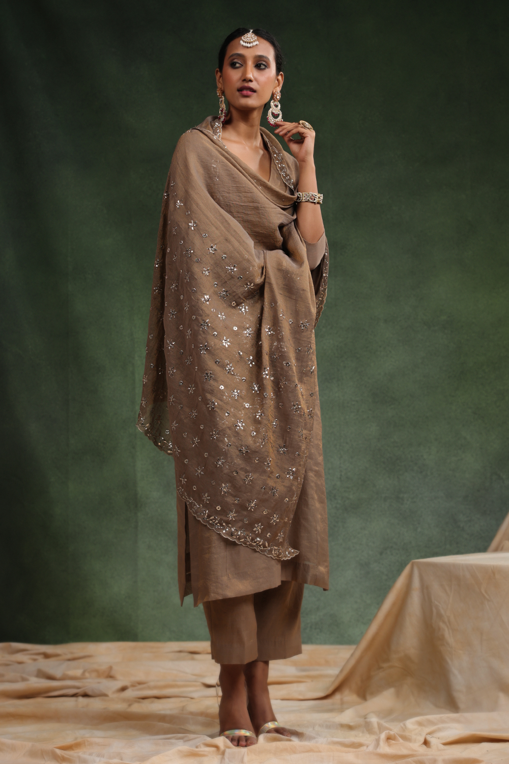 Brick-O-La Mouse and Brown Kurta Set